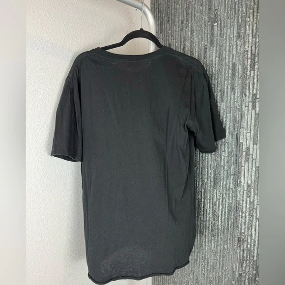 🚭Saint Laurent Black No Smoking Detail Cotton Jersey T Shirt Size XS
